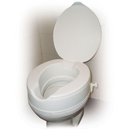 Raised Toilet Seat 4 Inch with Lid